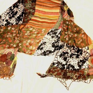26" by "84 COLORFUL PRINT BEACH SCARF, SORONG